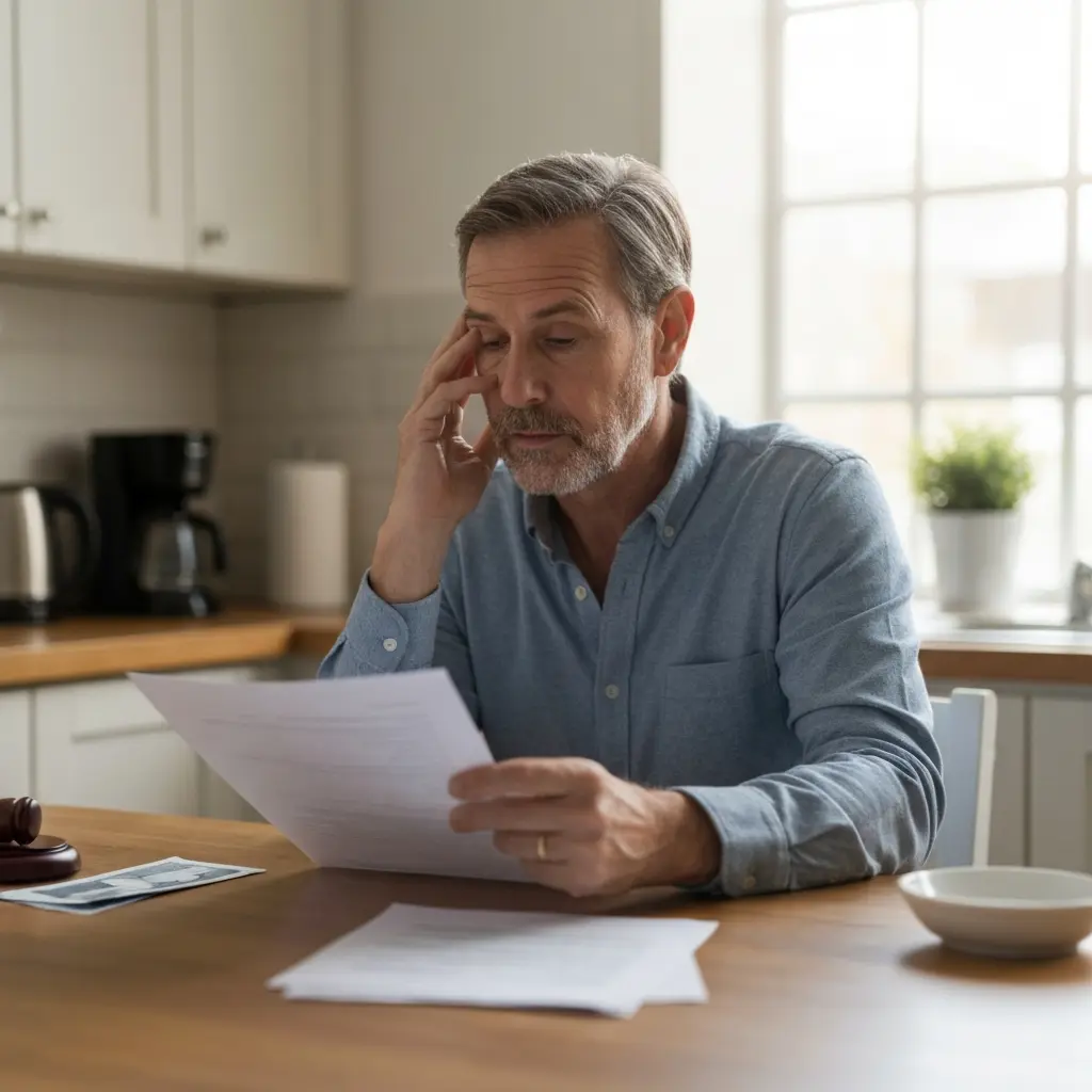 An aged men worry considering hiring an assets protection lawyer